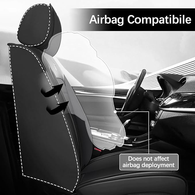 Leather Seat Cover for Ford Edge 2010-2026, Waterproof Soft Seat Covers - Image 4