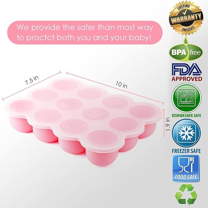 Samuelworld Baby Breast Milk and Food Storage Container, 12 Portions x 2.5oz - Image 6