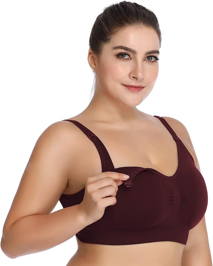 Lataly Womens Seamless Nursing Bra Sleeping Maternity Bralette - Image 3