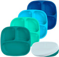 Re-Play Toddler Plates with Dividers & Silicone Lid by Re-Play