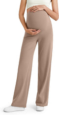 G4Free BareFeel Maternity Dress Yoga Pants Over The Belly Stretchy Work Slack by G4Free