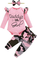 Newborn Baby Girl Clothes, Infant Girl Outfits Long Sleeve Ruffle Romper + by AOSWEP