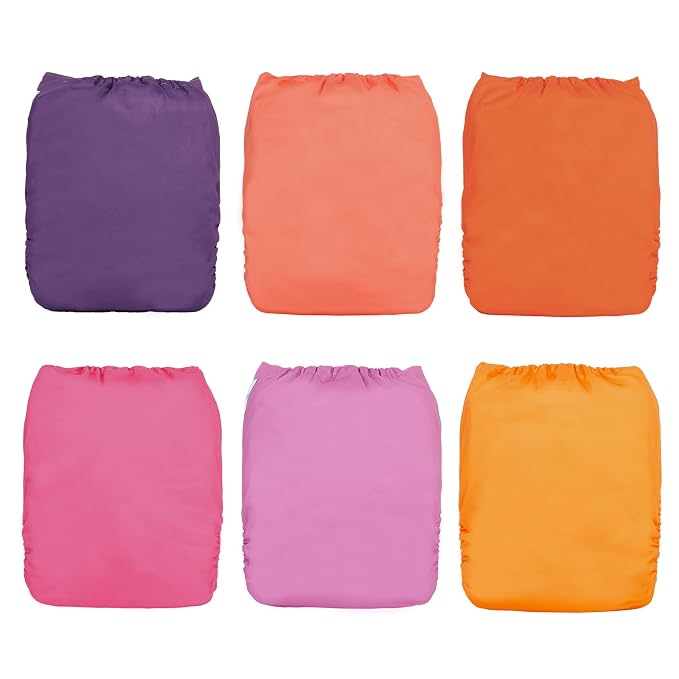 babygoal Baby Girl Cloth Diapers 6 Pack - Image 8