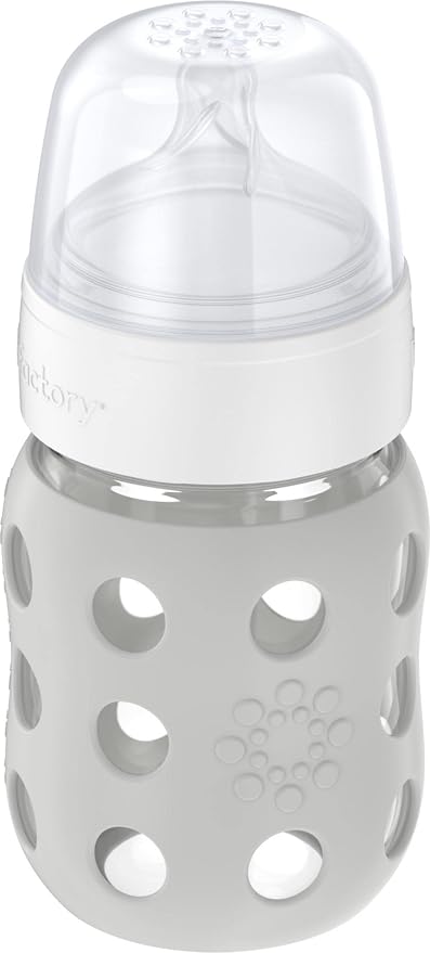 Lifefactory 8-Ounce Wide Neck Glass Baby Bottle - Image 2