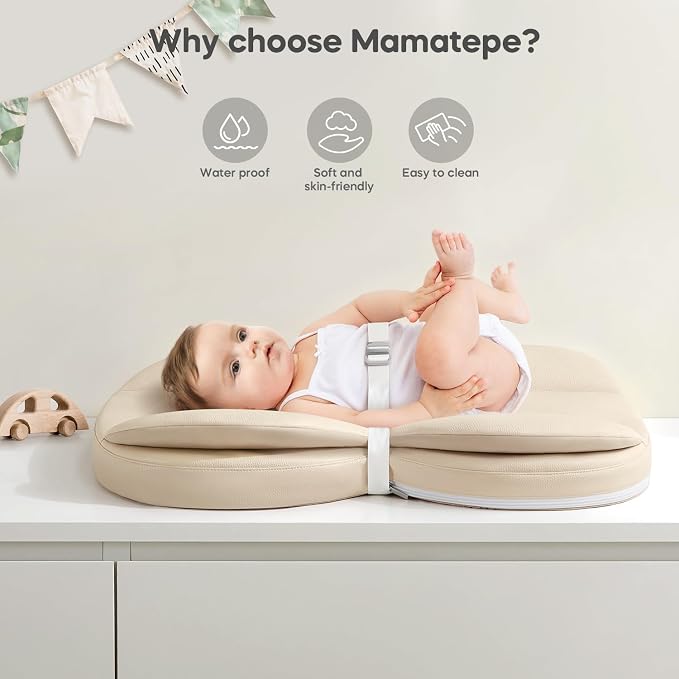 Mamatepe Leather Baby Changing Pad - Image 2