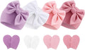BQUBO Newborn Baby Hats Mittens Set Hospital Hat Beanie Infant Bow Hats Baby by DRESHOW