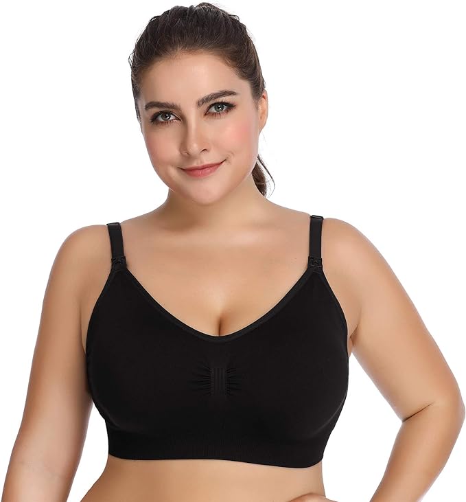 Lataly Womens Seamless Nursing Bra Sleeping Maternity Bralette - Image 3