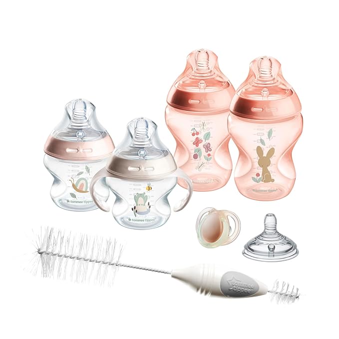 Tommee Tippee Natural Start 8 Piece BPA Free Bottle Set, Includes 2 x 5 oz & 2 by TommeeTippee