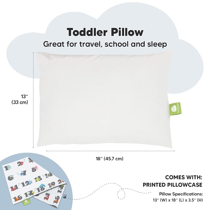 Toddler Pillow with Pillowcase - Image 3