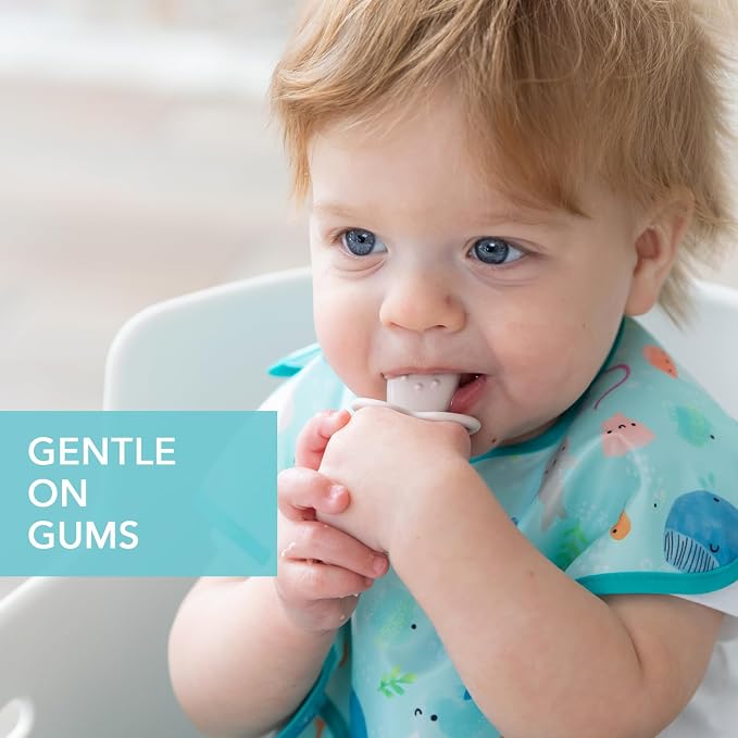 Bumkins Baby Utensils Set, Chewtensils Silicone Spoons - Image 3