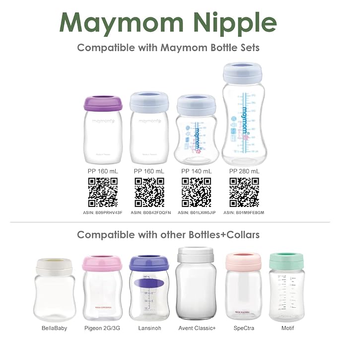 Maymom Wide-Mouth Milk Storage Feeding Collection Bottle - Image 8