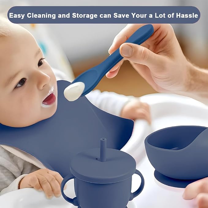 Silicone Baby Feeding Set, Miicasa Baby Led Weaning Supplies Kit - Image 6