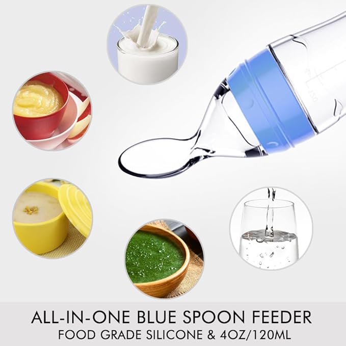 Matyz 2 PCS Silicone Baby Food Dispensing Spoon Squeeze Feeder - Image 4