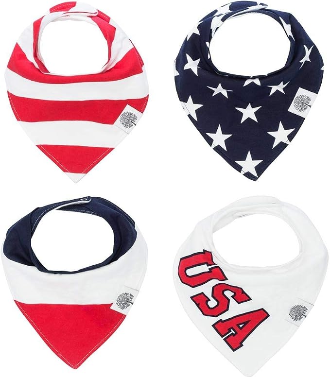 Parker Baby Bandana Drool Bibs 4 Pack Baby Bibs by ParkerBabyCo