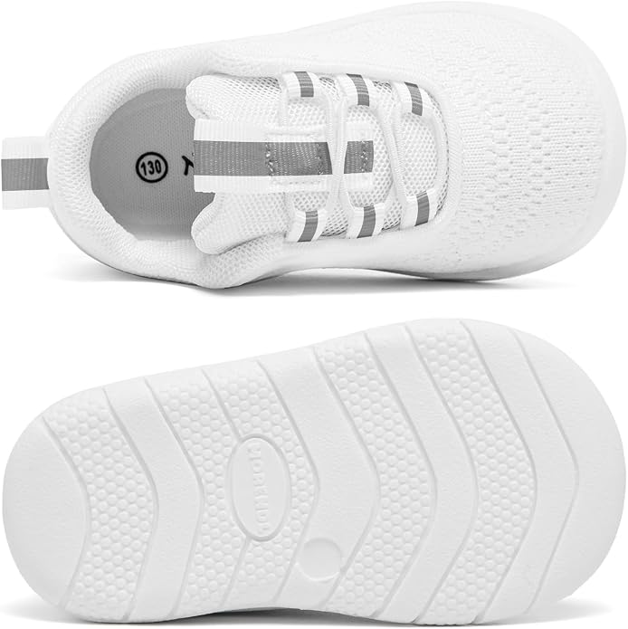 MORENDL Toddler Slip On Sneakers Baby Walking Shoes Non-Slip Breathable Unisex - Image 4