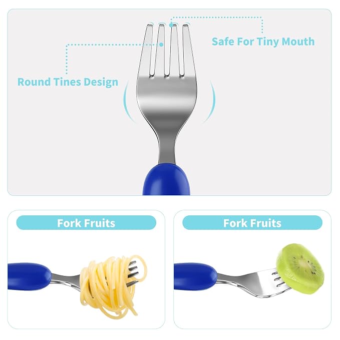Lehoo Castle 6 Pieces Toddler Utensils, Kids Silverware - Image 4