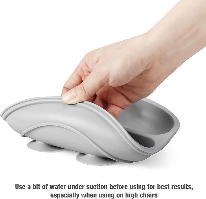 PandaEar Silicone Baby Feeding Set| 2 Divided Suction Plate + 2 Suction Bowl + - Image 6