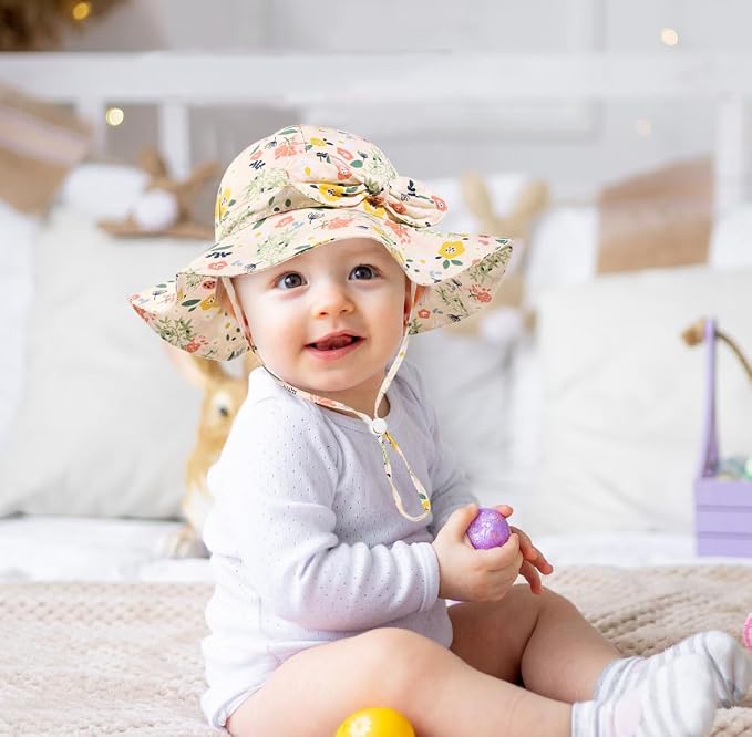 Baby Girl Sun Hat Summer Foldable Beach Hats - Image 6