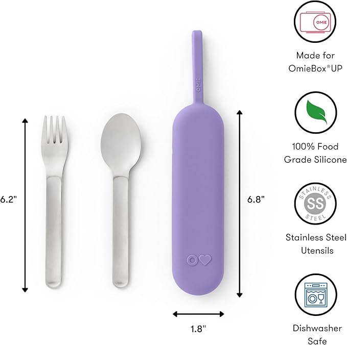 Omie OmieBox Travel Utensil Set | Fork and Spoon - Image 6