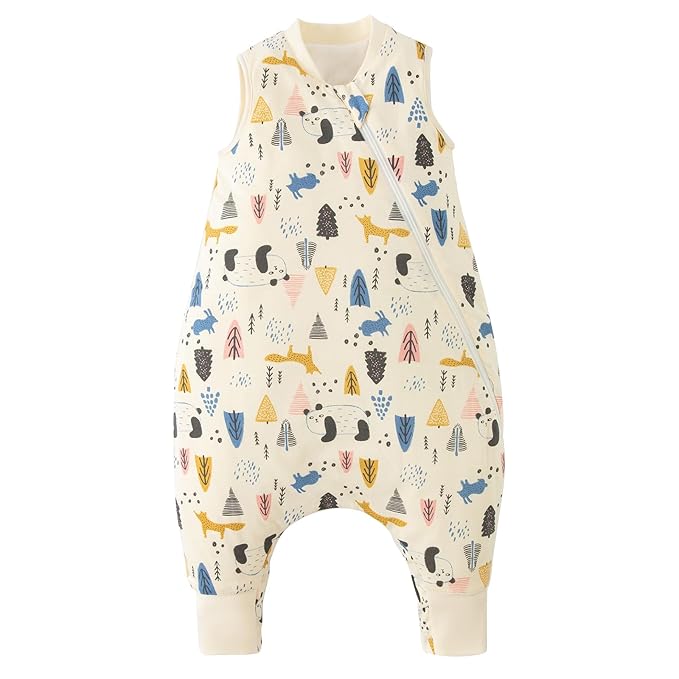 Duomiaomiao 2.5 TOG Toddler Sleep Sack 3-4T 100% Cotton Winter Side Open Zipper by DuoMiaoMiao