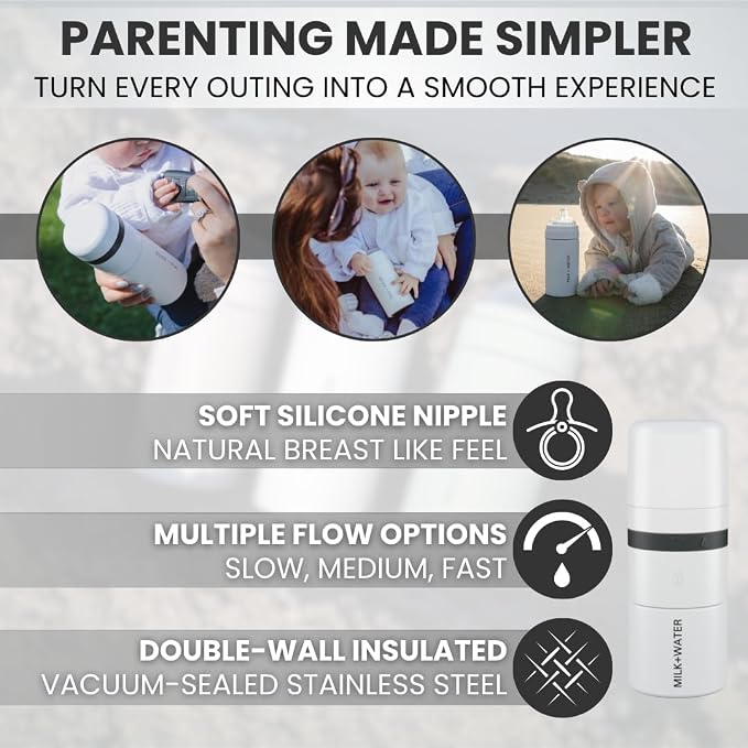 MILK & WATER All in One Baby Bottle & Baby Formula Dispenser On The Go - Image 9