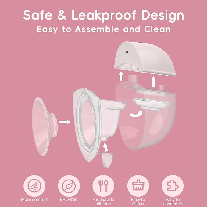 Breast Pump Hands Free, Wearable Breastfeeding Pump - Image 7