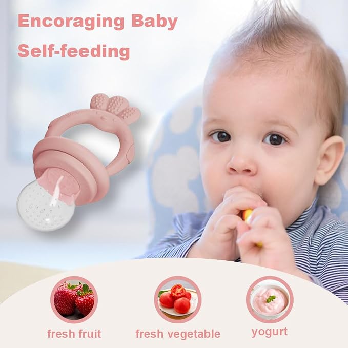 Baby Food Fruit Feeder, Breastmilk Baby Popsicle Molds, Silicone Teether - Image 4