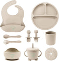 10-Piece Silicone Baby Feeding Set – BPA-Free, Spill-Proof Suction Plate by Unknown