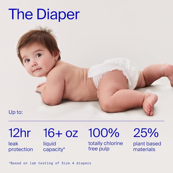 Coterie The Newborn Gift Set, Size Newborn Diapers & Size 1, 1 Travel Size Pack - Image 3