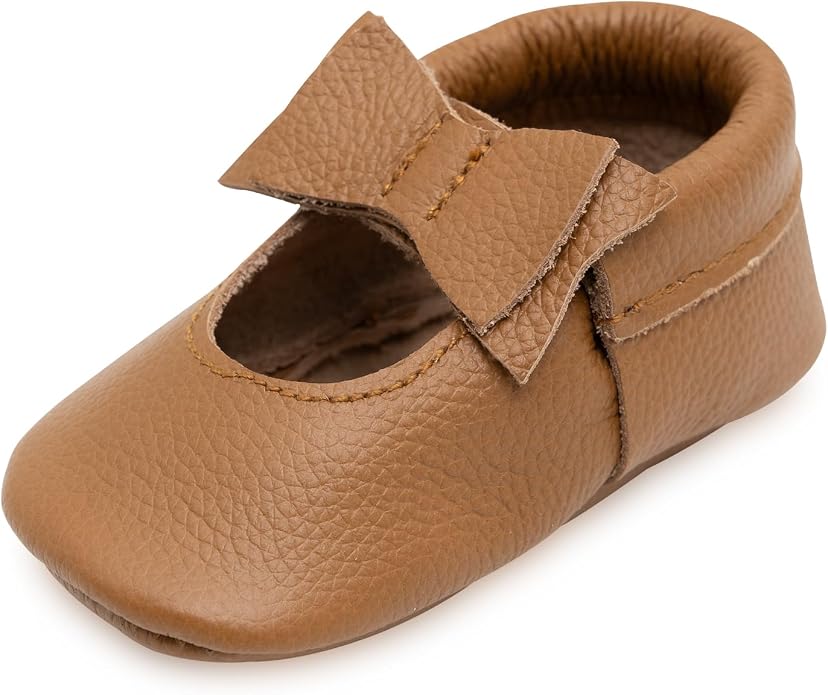 BirdRock Baby Bow and Knot Moccasins by BirdRockBaby