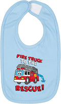 Wild Bobby Fire Truck to the Rescue Funny Cute Humor Infant Premium Jersey Baby by WildBobby