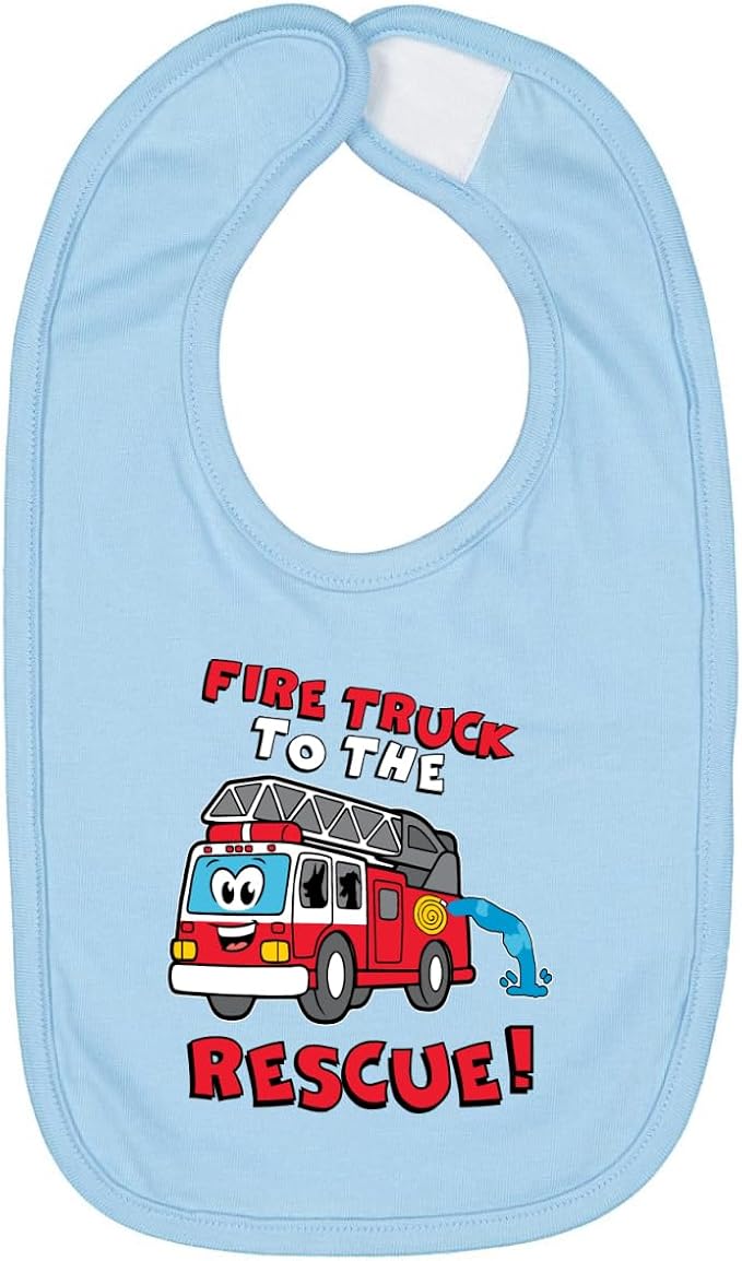 Wild Bobby Fire Truck to the Rescue Funny Cute Humor Infant Premium Jersey Baby by WildBobby