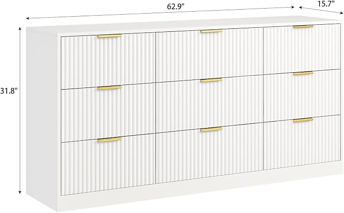 9 Drawer Dresser for Bedroom - Image 2