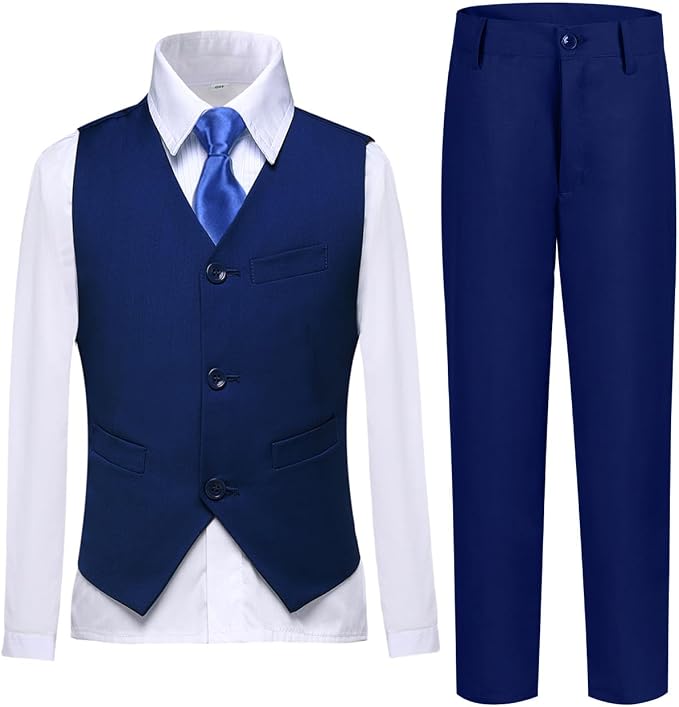 Boys Vest Set Formal Dress Suits Wedding Outfit Dresswear by Lycody