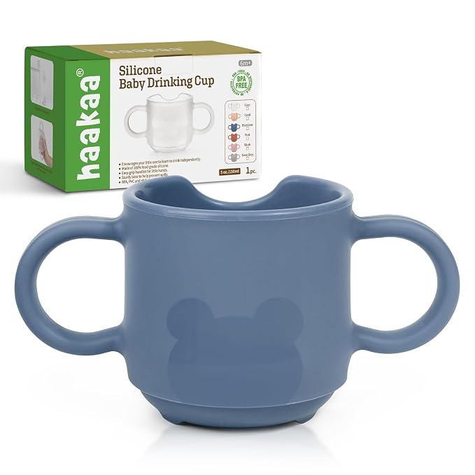 haakaa Silicone Toddler Cups, BPA Free Drop-Proof Training Cups by haakaa