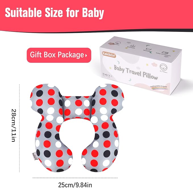 KAKIBLIN Baby Travel Pillow, Baby Neck Pillows - Image 7