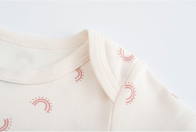 Fashion Unisex baby Boy Girl Bodysuits 5-Pack Casual Cotton Soft Infants Outfit - Image 4