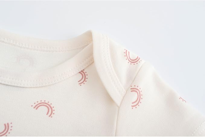 Fashion Unisex baby Boy Girl Bodysuits 5-Pack Casual Cotton Soft Infants Outfit - Image 4