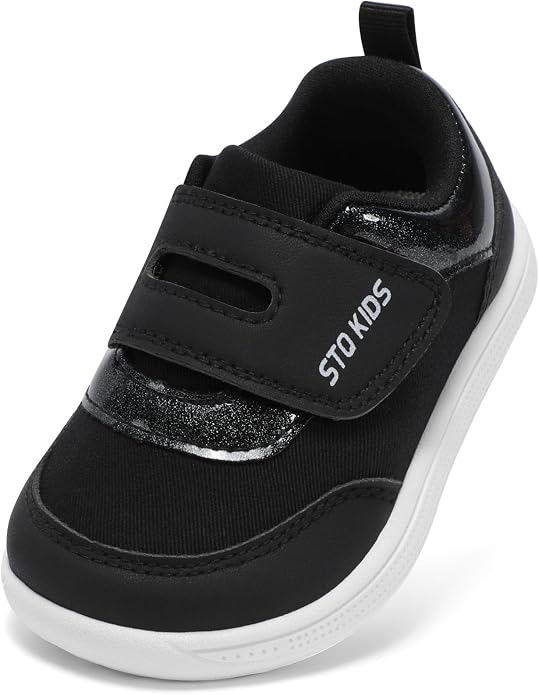 Toddler Wide Toe Box Barefoot Shoes Boys Girls Zero Drop, Baby First Walking by STQKIDS