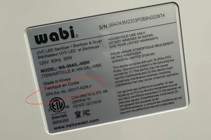 Wabi UVC LED Sanitizer & Dryer Ultra - Image 6