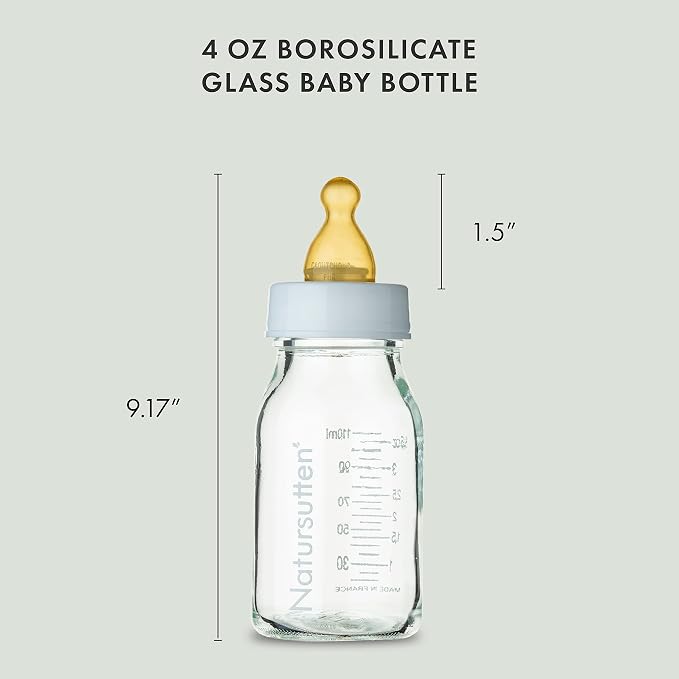 Natursutten Glass Baby Bottles 8 oz and 4 oz - Image 5