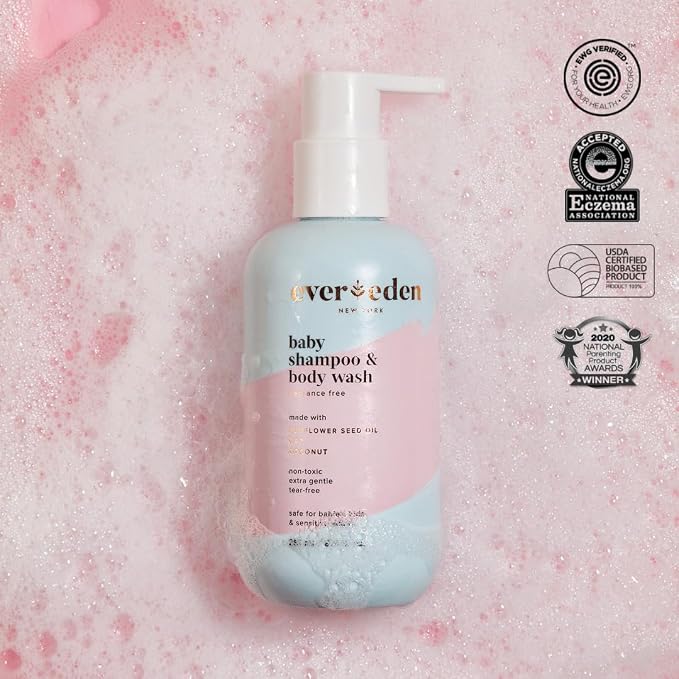 Evereden Baby Shampoo & Body Wash 2-in-1, 8.5 fl oz | Gentle, Fragrance-Free - Image 7