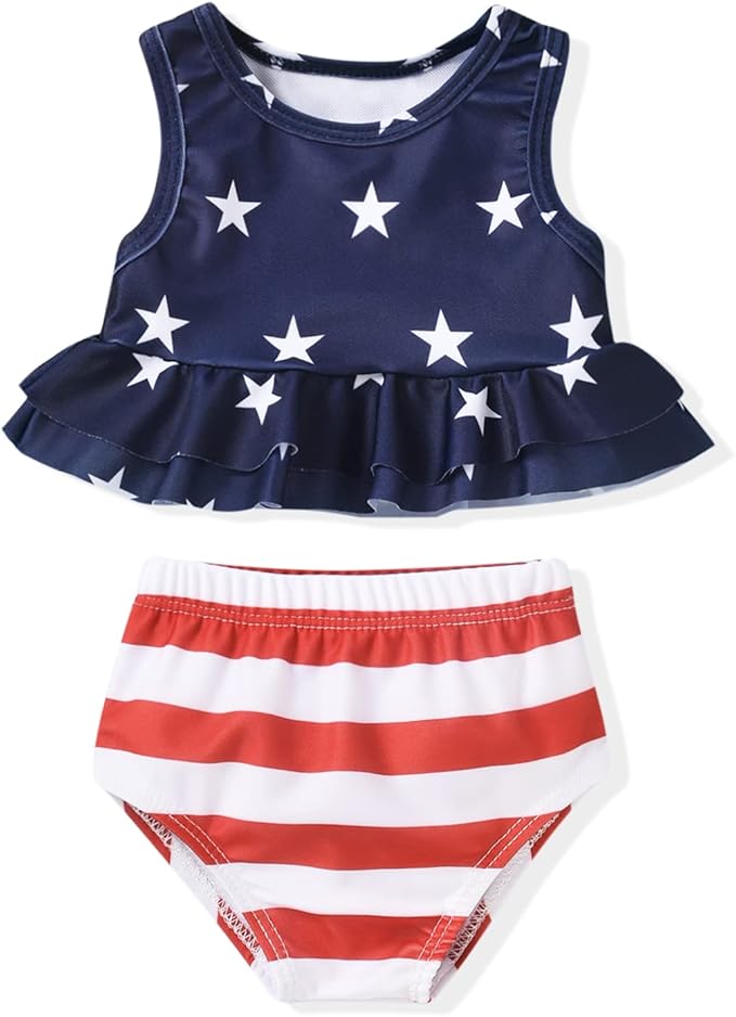 Aalizzwell Toddler Baby Girl Bathing Suit Two Piece Swimsuit Bikini Beach Wear by Aalizzwell