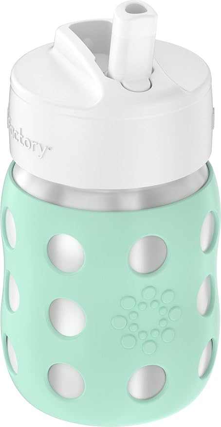 Lifefactory 8-Ounce Stainless-Steel Vacuum-Insulated Wide-Neck Baby Bottle - Image 2