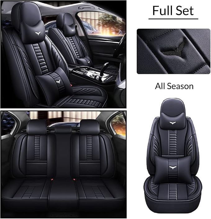 Full Set of Universal Fit Automotive Seat Covers fit - Image 2
