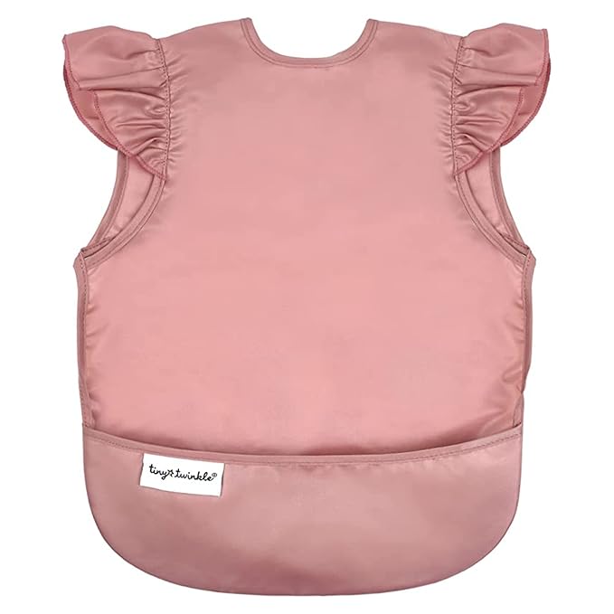 Tiny Twinkle Short Sleeve Apron Baby & Toddler Bib by TinyTwinkle