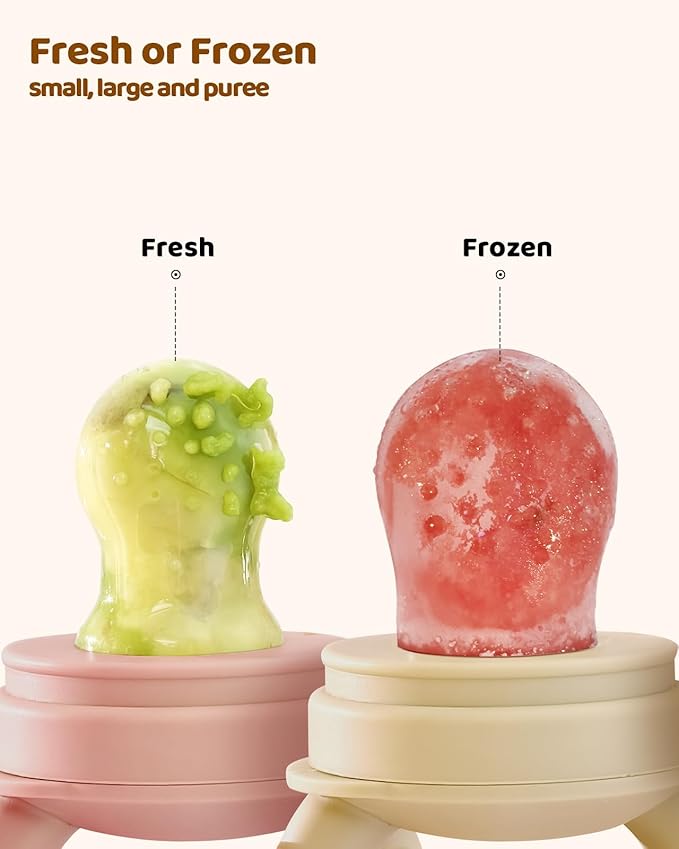 2 Packs Baby Fruit Feeder & Freezer Tray Combo, Push Pop Baby Food Feeder to - Image 7
