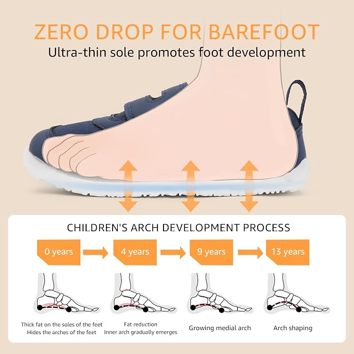 Toddler Wide Toe Box Barefoot Shoes Boys Girls Sneakers Kids Tennis Shoes - Image 4