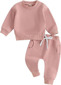 Fernvia Toddler Baby Girl Clothes 3 6 9 12 18 24 Months Fall Outfits Solid Long by Fernvia