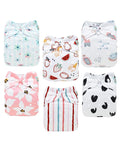 ALVABABY Baby Cloth Diapers 6 Pack by ALVABABY